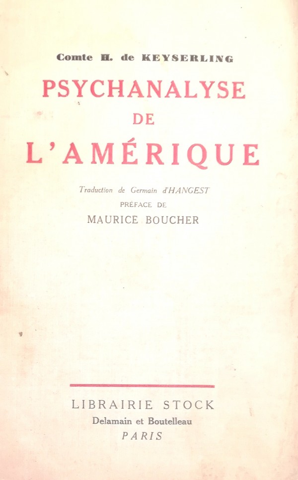 PSYCHANALYSE DE L'AMERIQUE