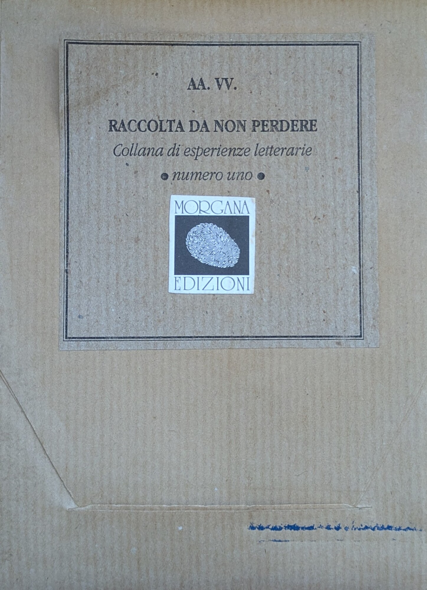 RACCOLTA DA NON PERDERE. COLLANA DI ESPERIENZE LETTERARIE N. 1