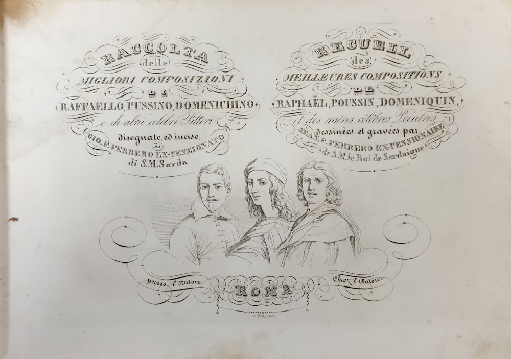 RACCOLTA DELLE MIGLIORI COMPOSIZIONI DI RAFFAELLO, PUSSINO, DOMENICHINO E DI …