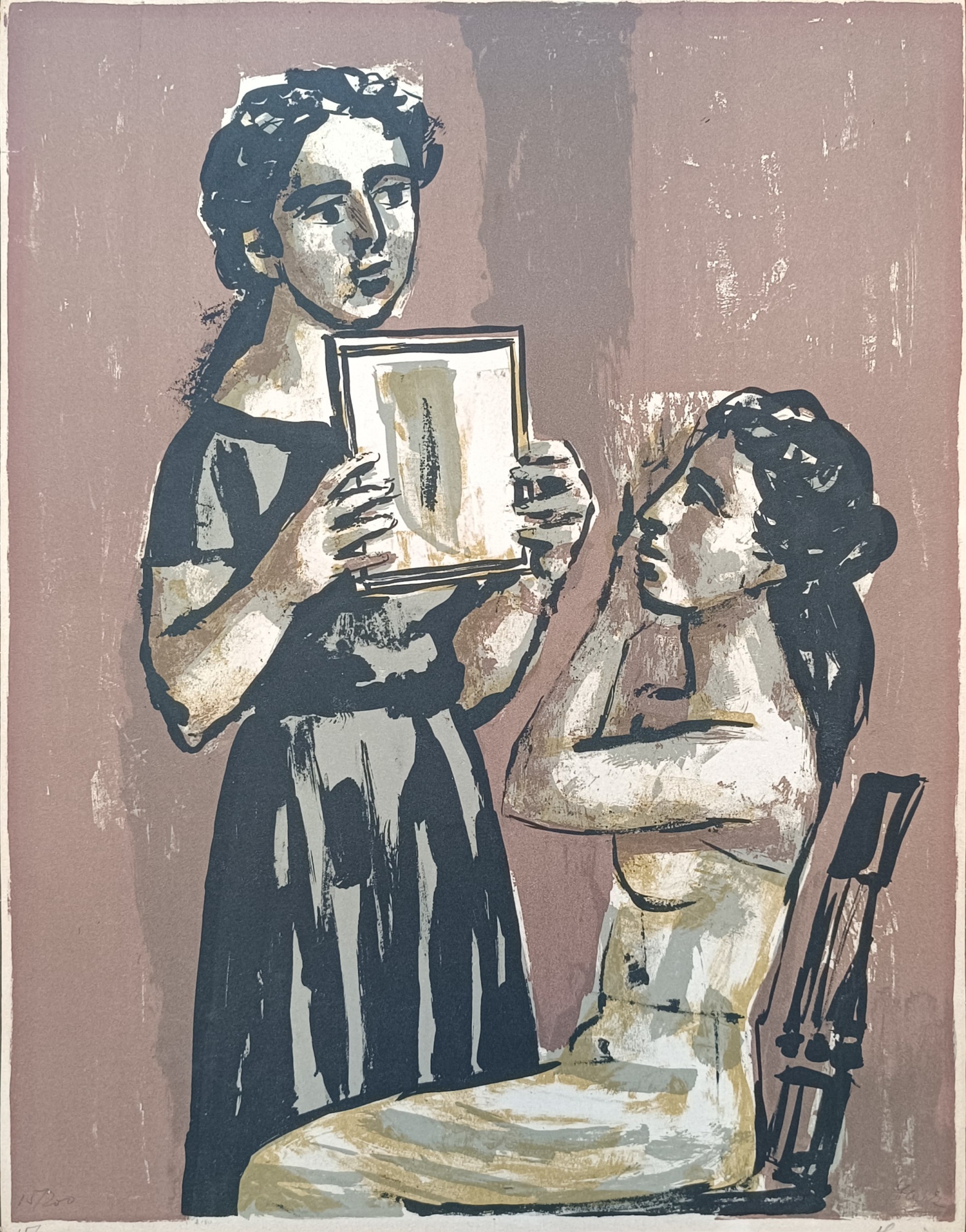 RAGAZZA CHE SI PETTINA