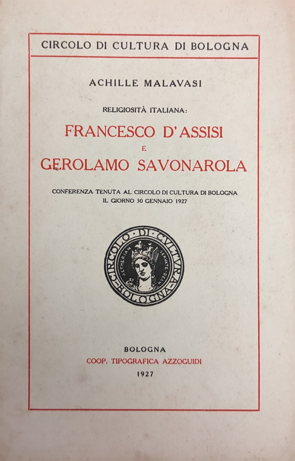 RELIGIOSITÀ ITALIANA: FRANCESCO D'ASSISI E GEROLAMO SAVONAROLA