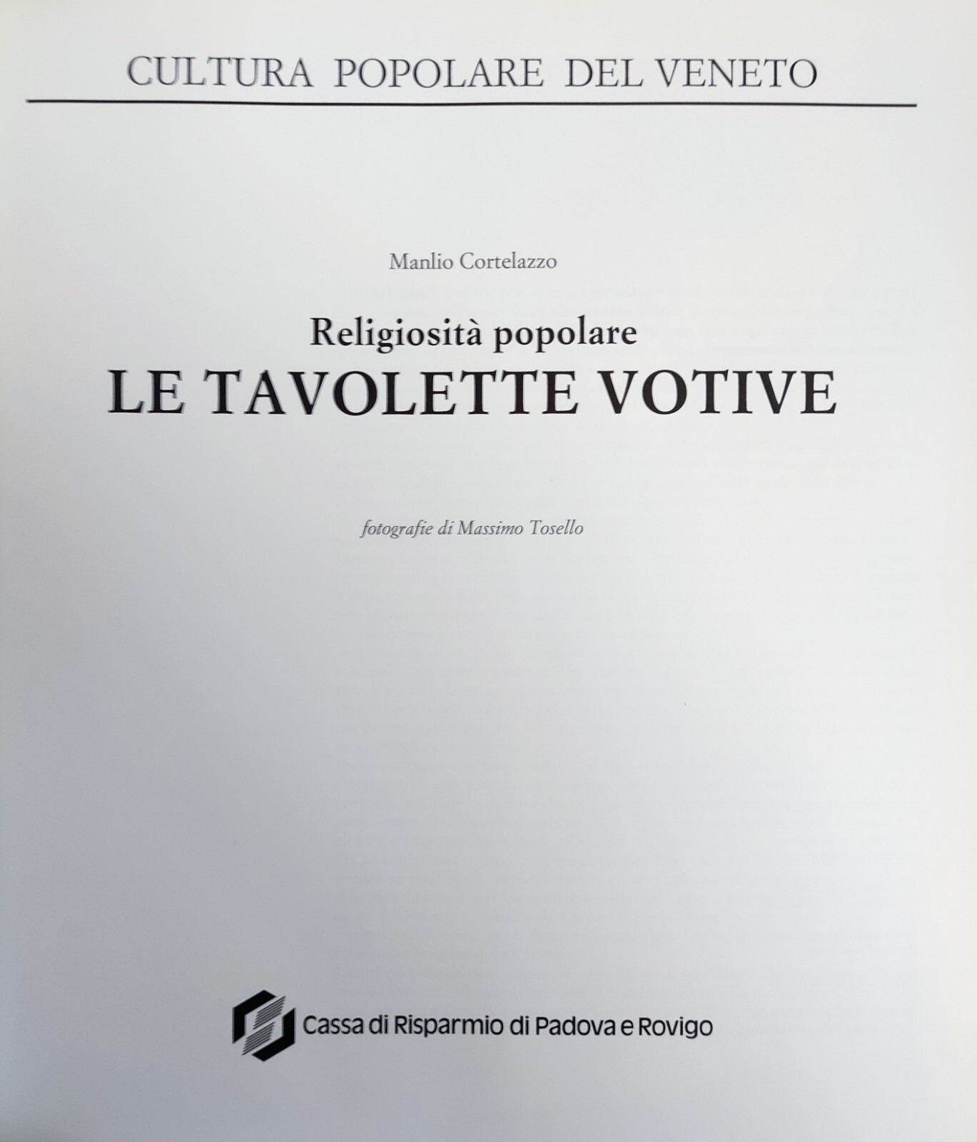 RELIGIOSITÀ POPOLARE. LE TAVOLETTE VOTIVE