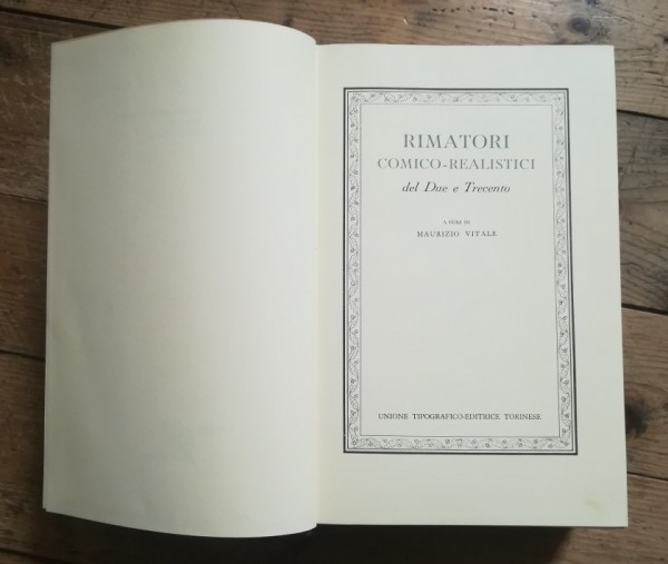 RIMATORI COMICO-REALISTICI DEL DUE E TRECENTO
