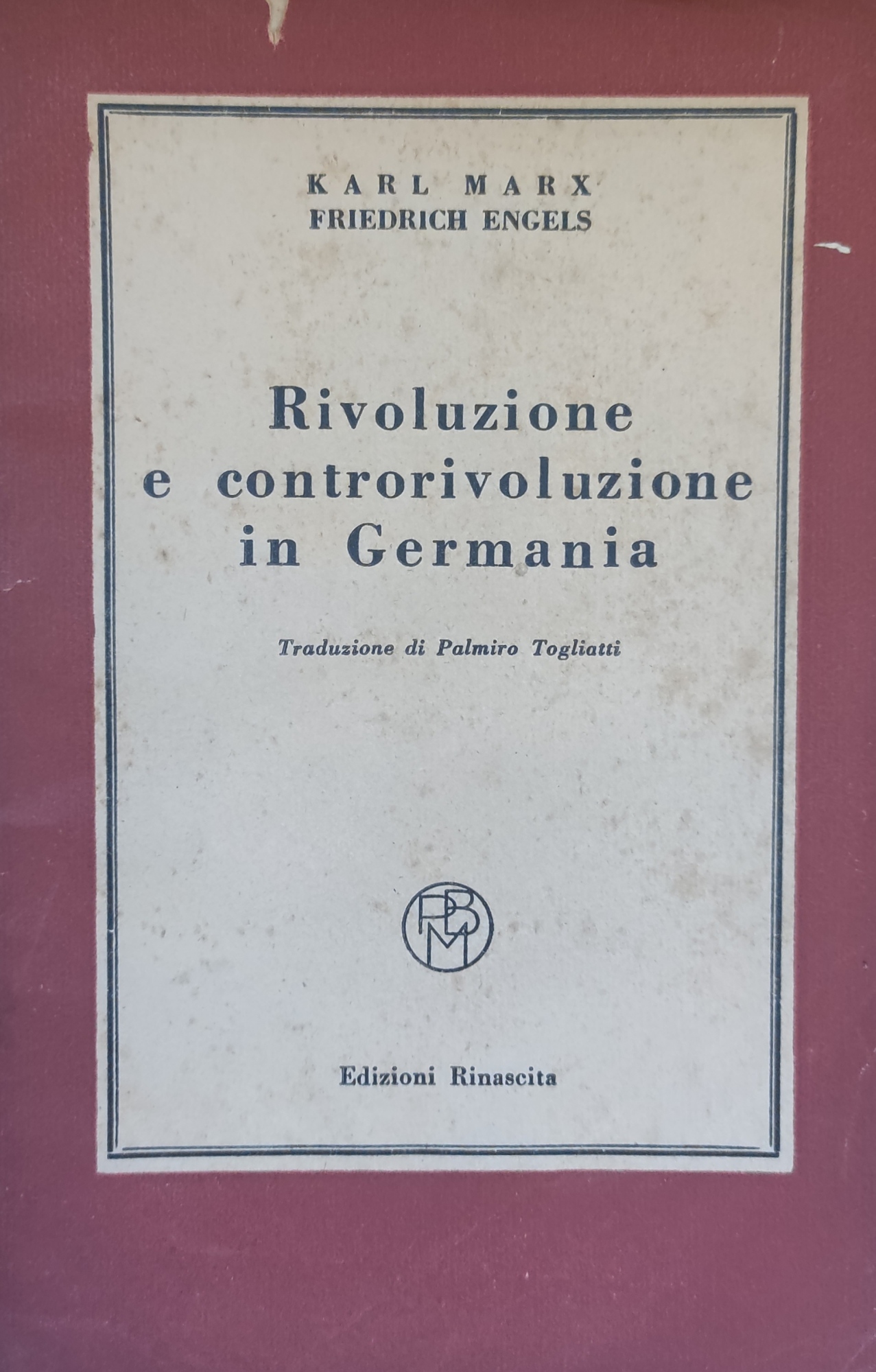 RIVOLUZIONE E CONTRORIVOLUZIONE IN GERMANIA