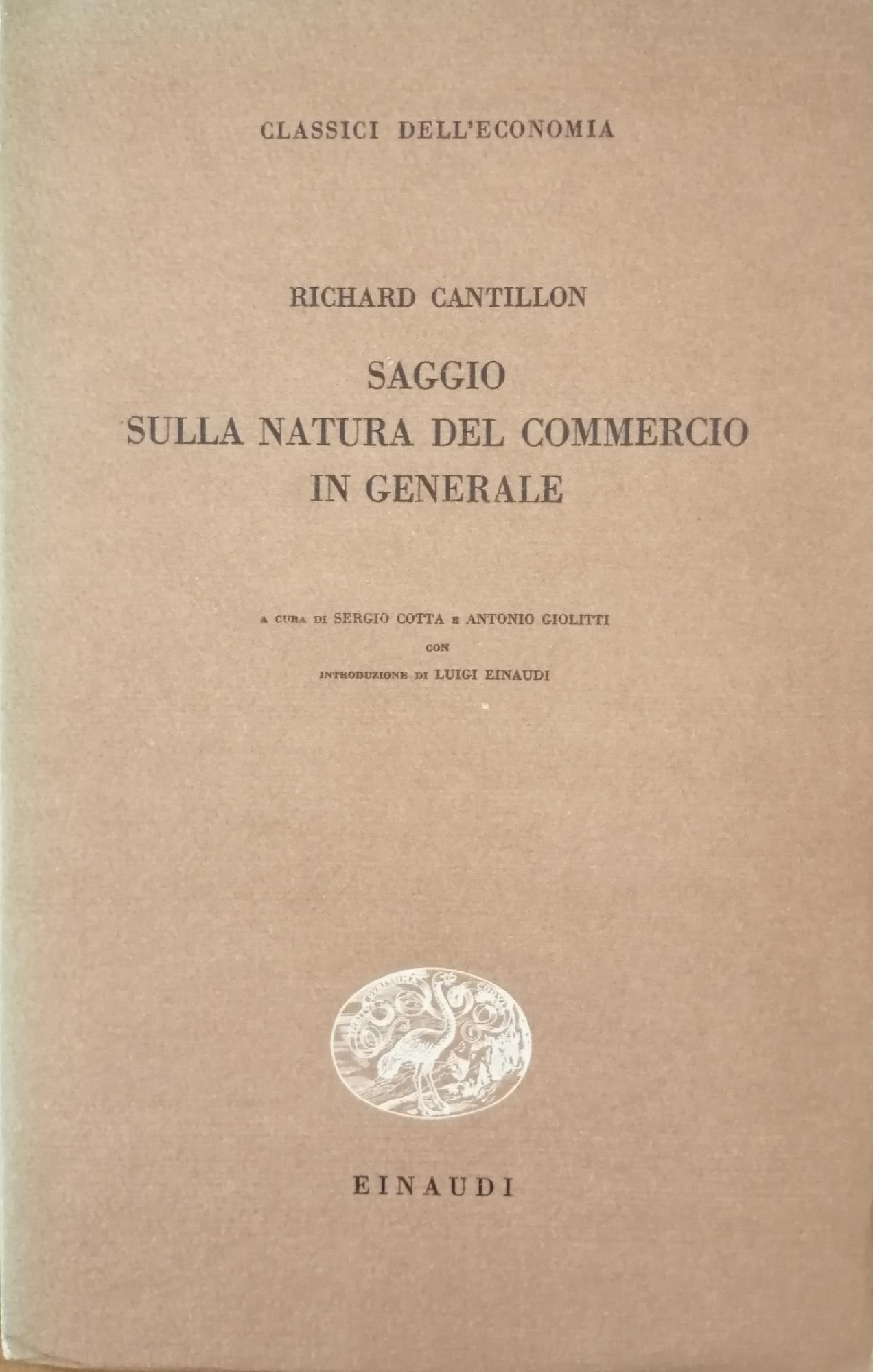 SAGGIO SULLA NATURA DEL COMMERCIO IN GENERALE