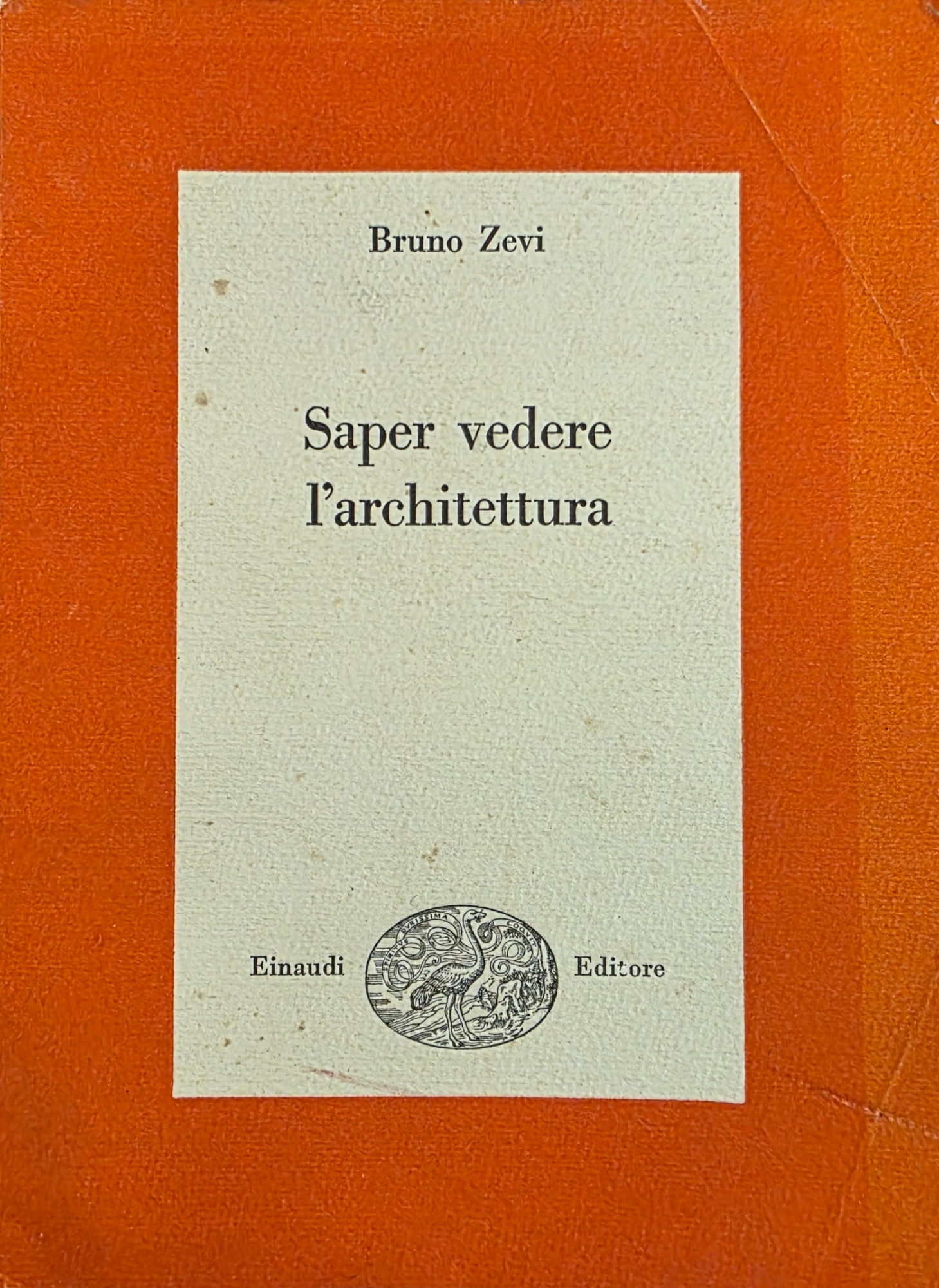 SAPER VEDERE L' ARCHITETTURA