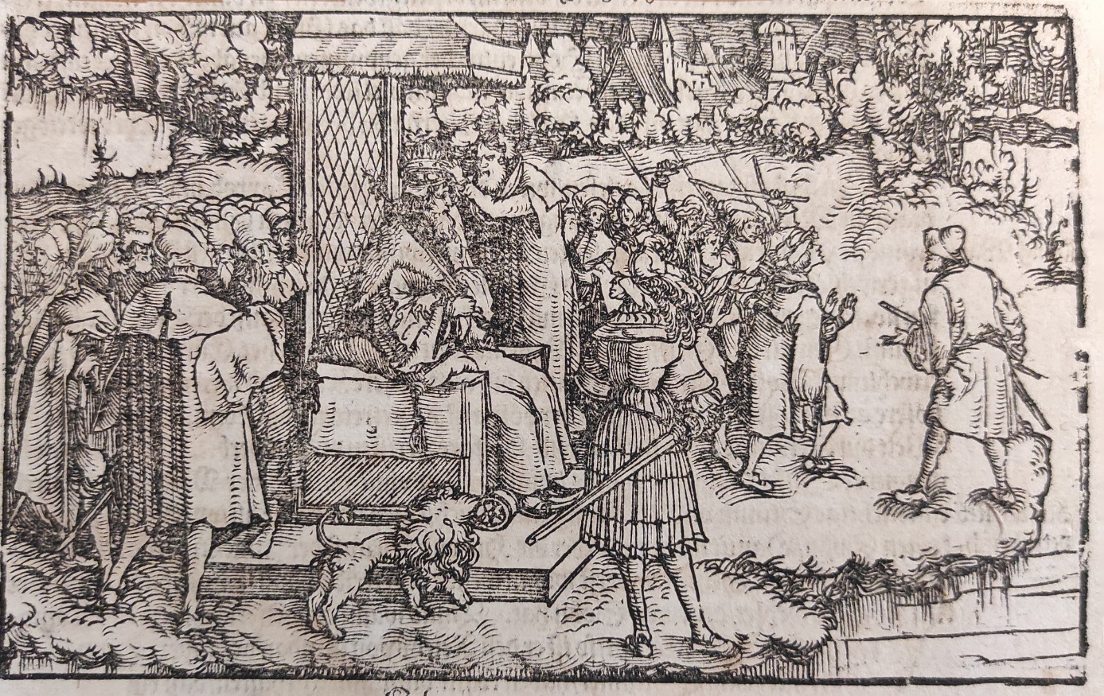 SCENA PER IL "DE REMEDIIS FORTUNAE" DI PETRARCA