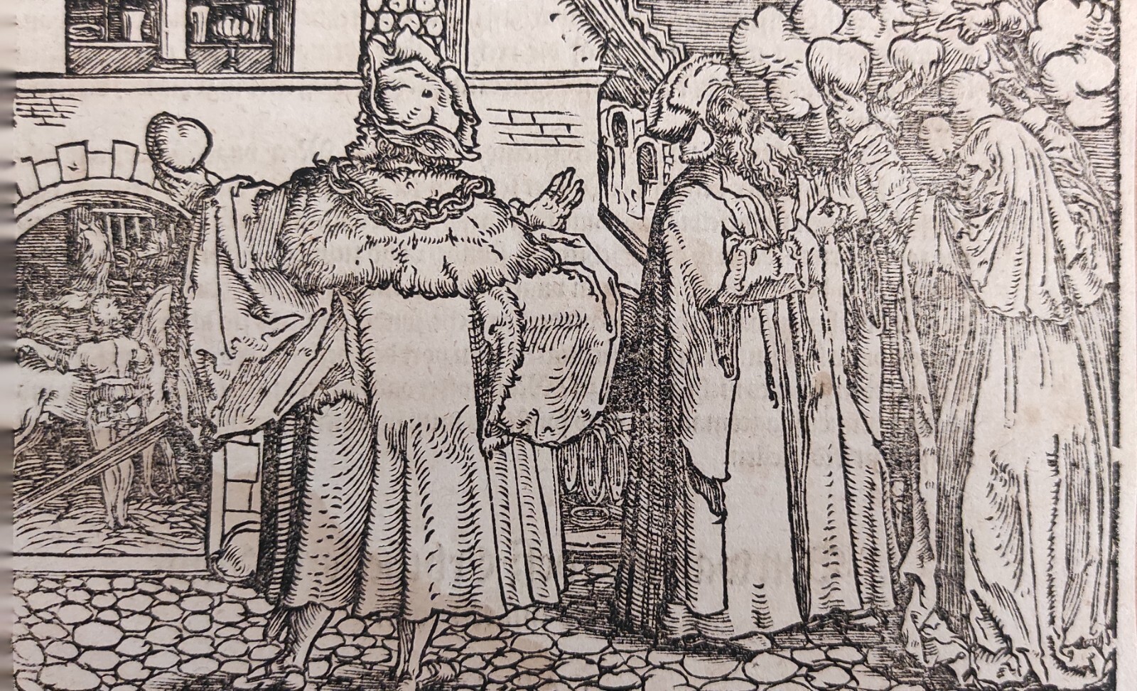 SCENA PER IL "DE REMEDIIS FORTUNAE" DI PETRARCA