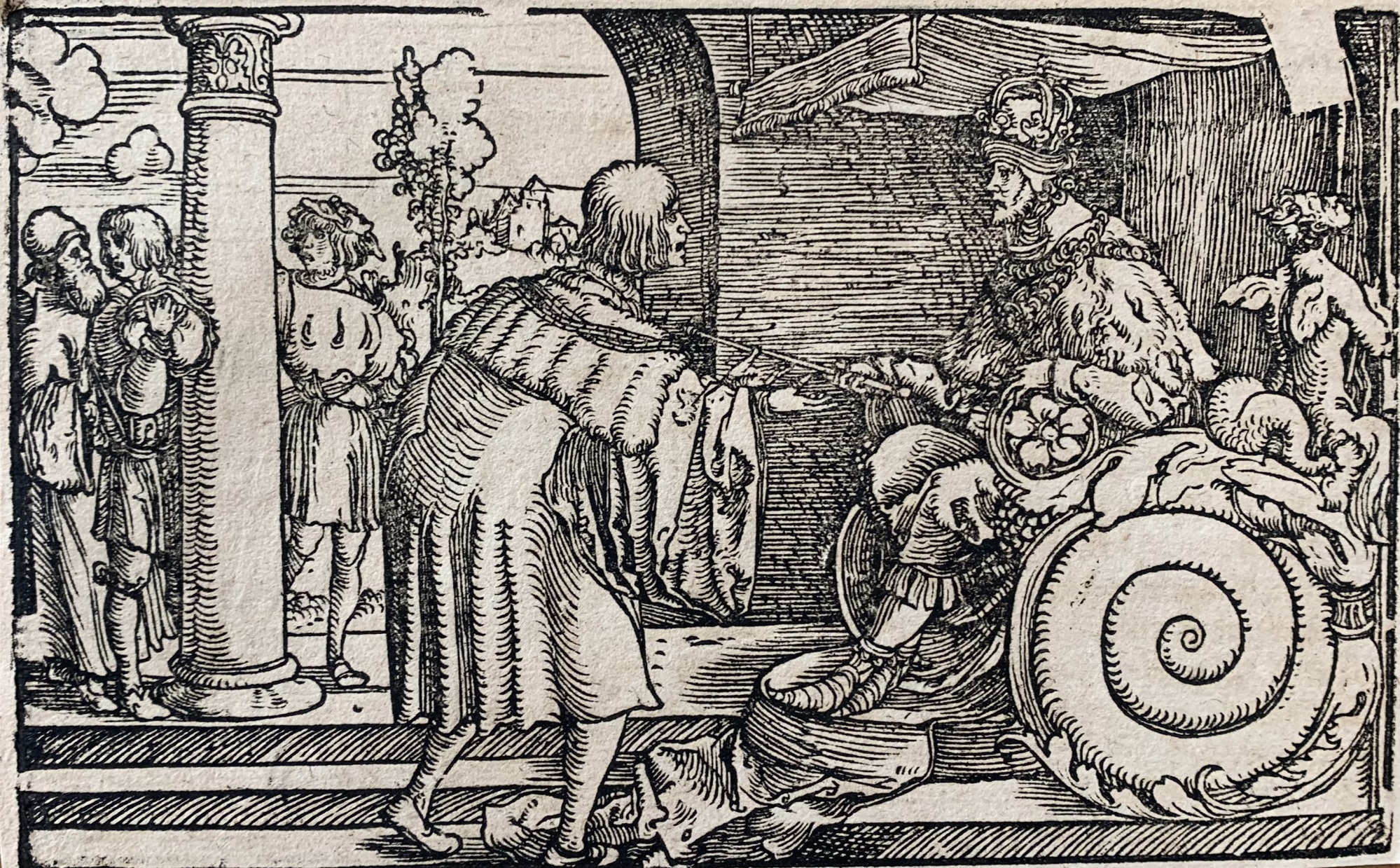 SCENA PER IL "DE REMEDIIS FORTUNAE" DI PETRARCA