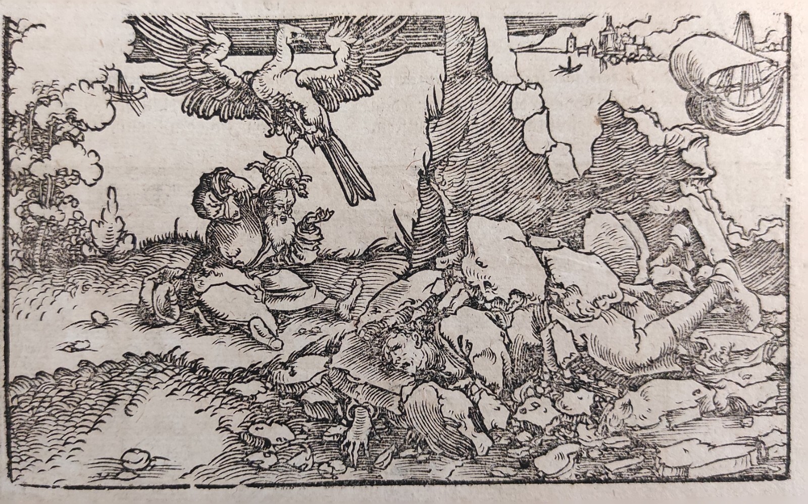 SCENA PER IL "DE REMEDIIS FORTUNAE" DI PETRARCA