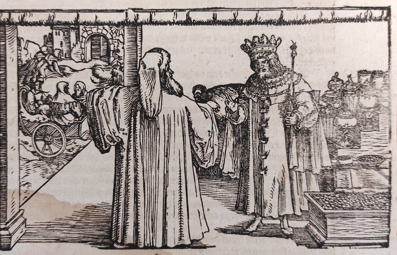 SCENA PER IL "DE REMEDIIS FORTUNAE" DI PETRARCA