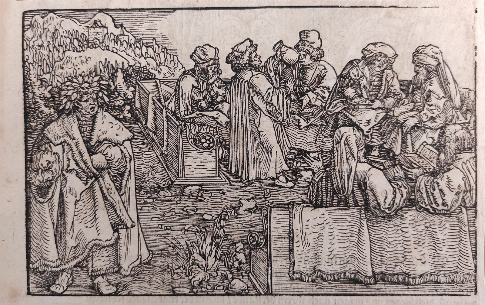 SCENA PER IL "DE REMEDIIS FORTUNAE" DI PETRARCA