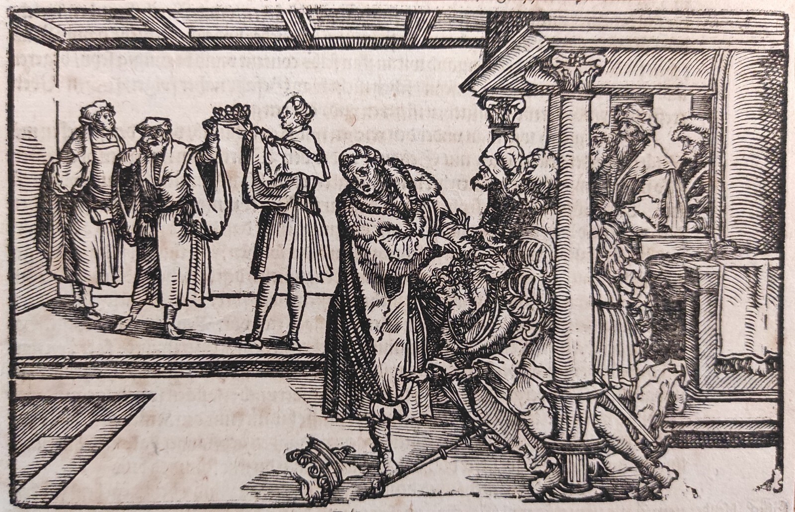 SCENA PER IL "DE REMEDIIS FORTUNAE" DI PETRARCA