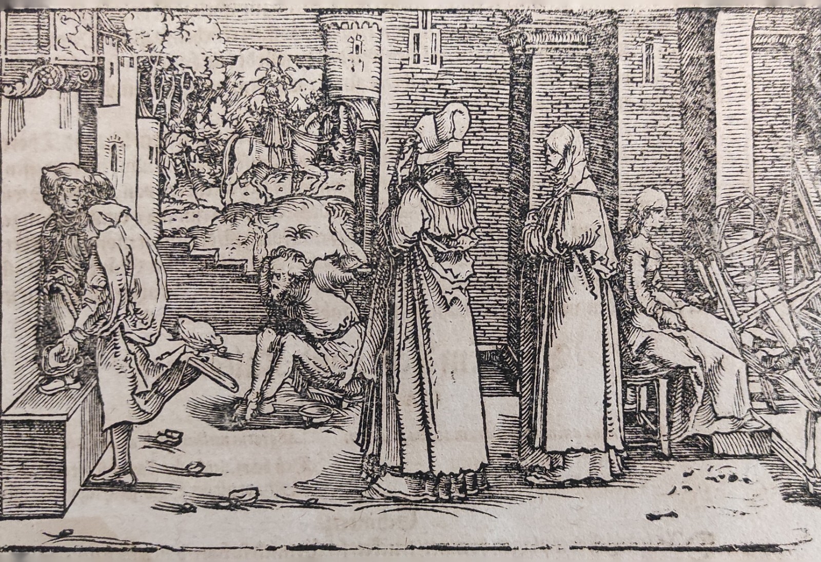 SCENA PER IL "DE REMEDIIS FORTUNAE" DI PETRARCA