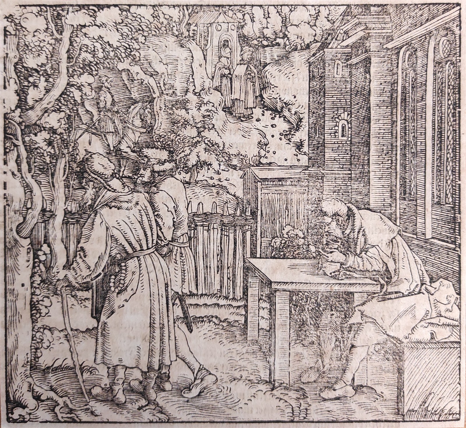 SCENA PER IL "DE REMEDIIS FORTUNAE" DI PETRARCA