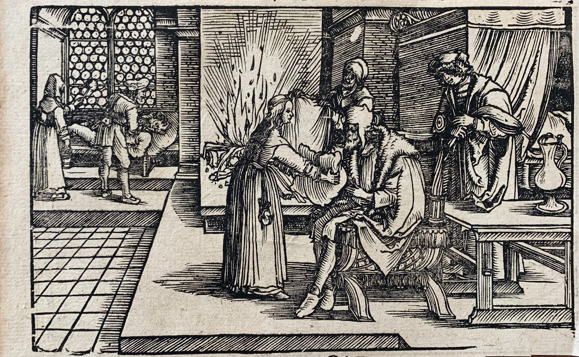 SCENA PER IL "DE REMEDIIS FORTUNAE" DI PETRARCA