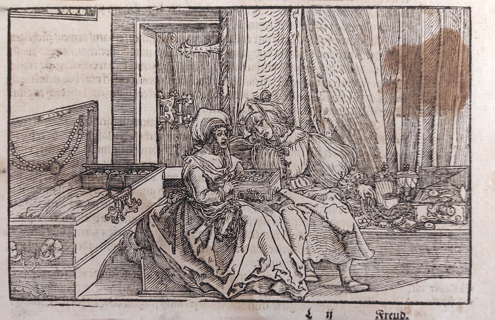 SCENA PER IL "DE REMEDIIS FORTUNAE" DI PETRARCA