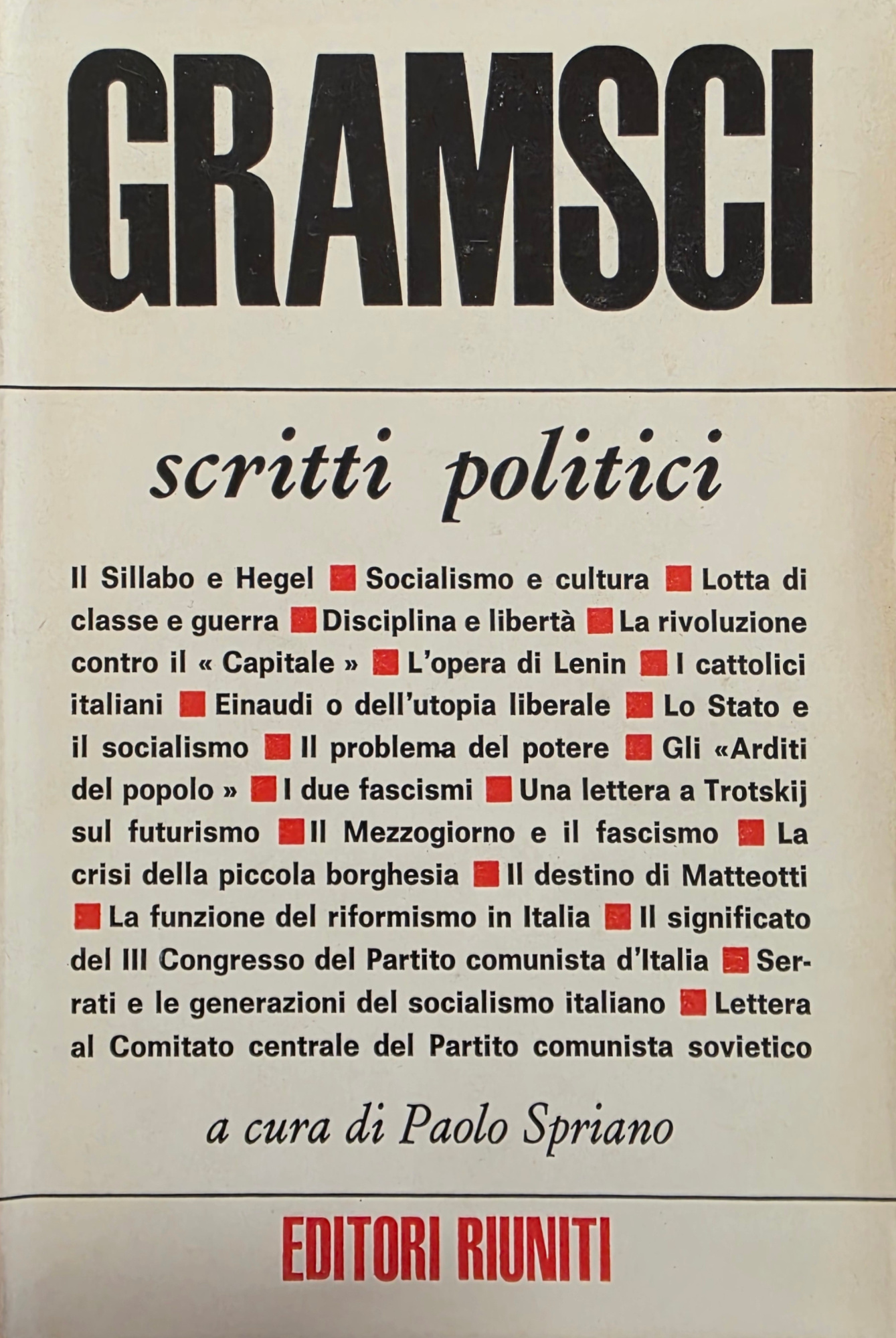 SCRITTI POLITICI