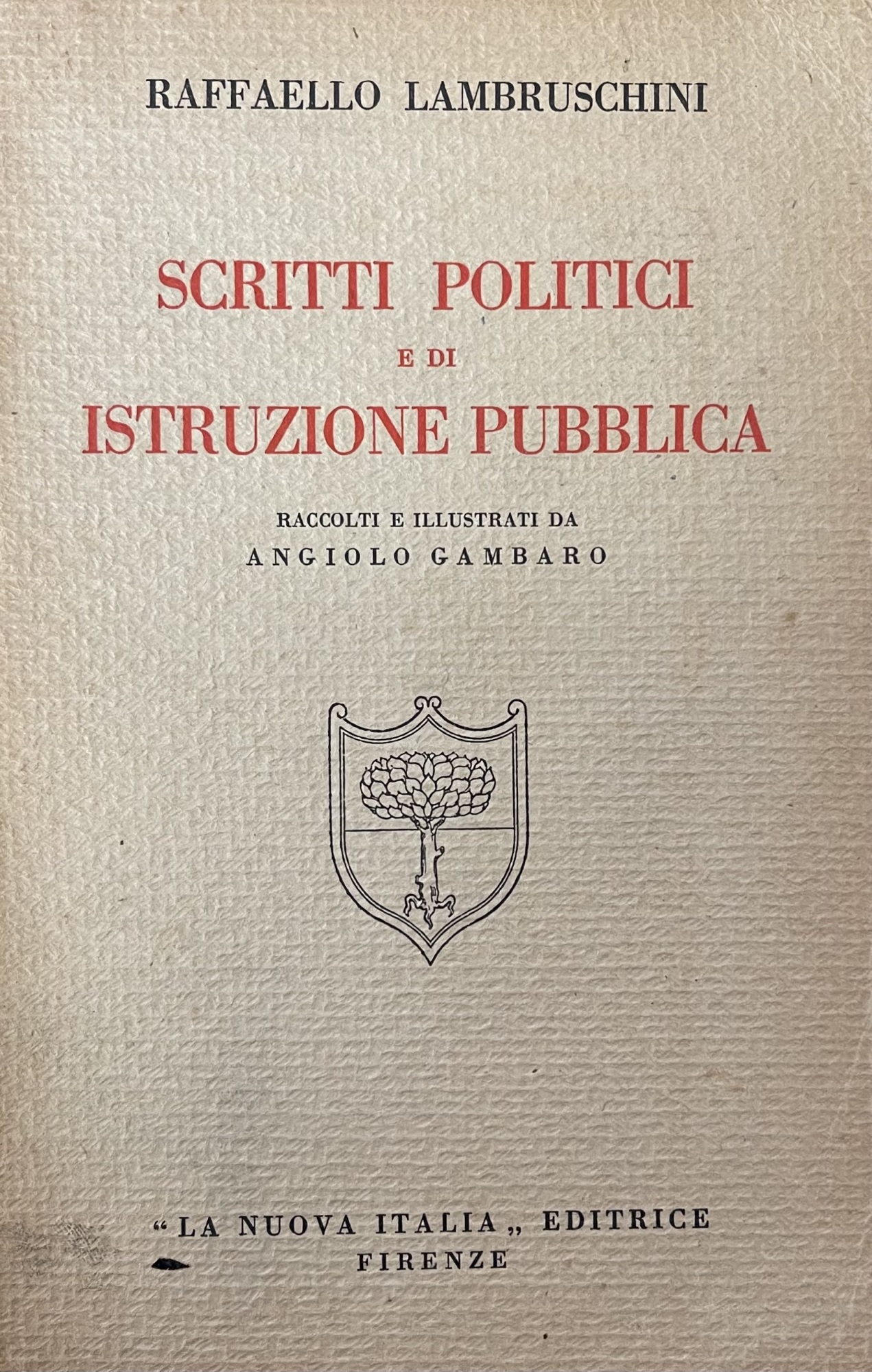 SCRITTI POLITICI E DI ISTRUZIONE PUBBLICA