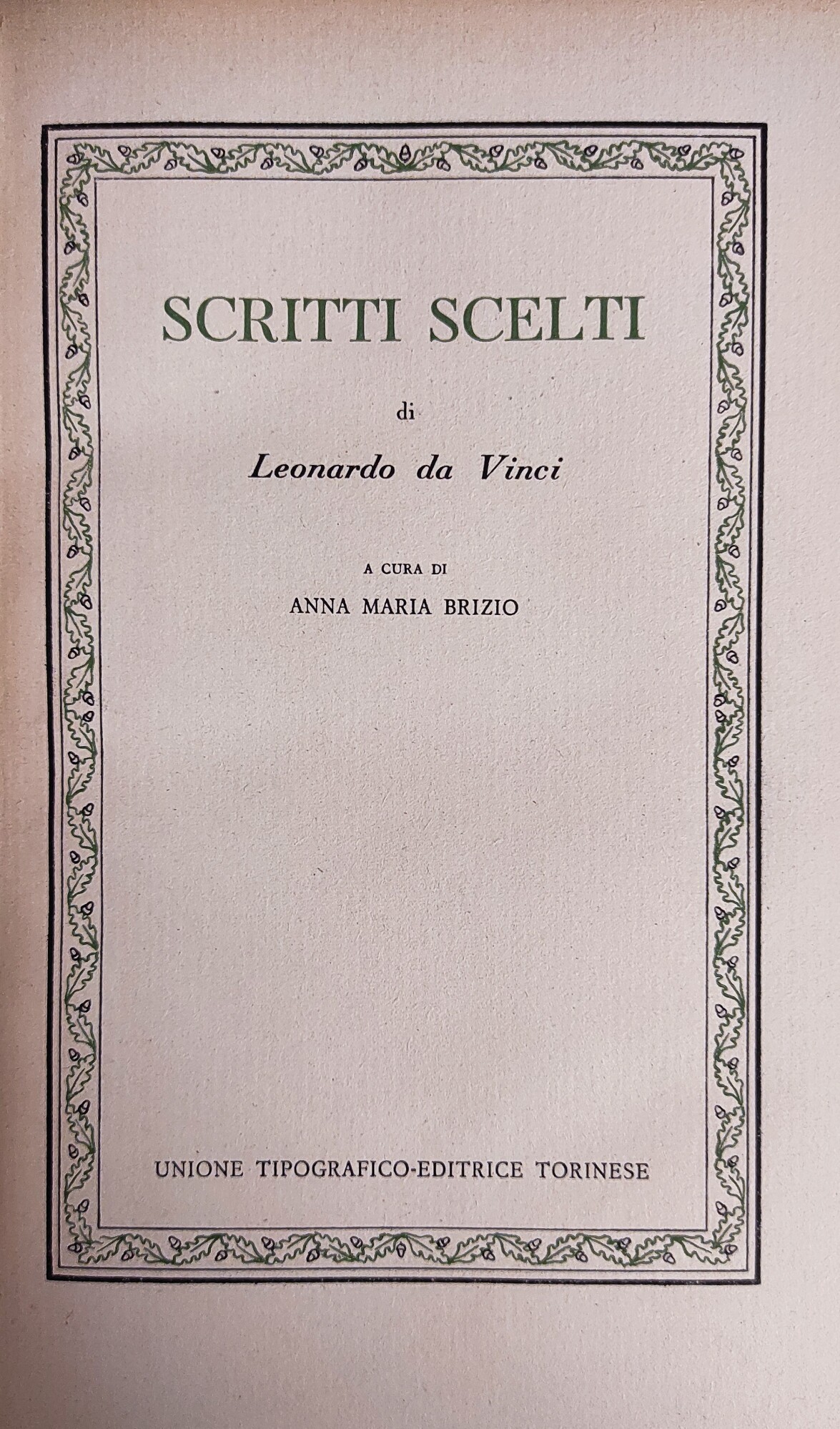 SCRITTI SCELTI