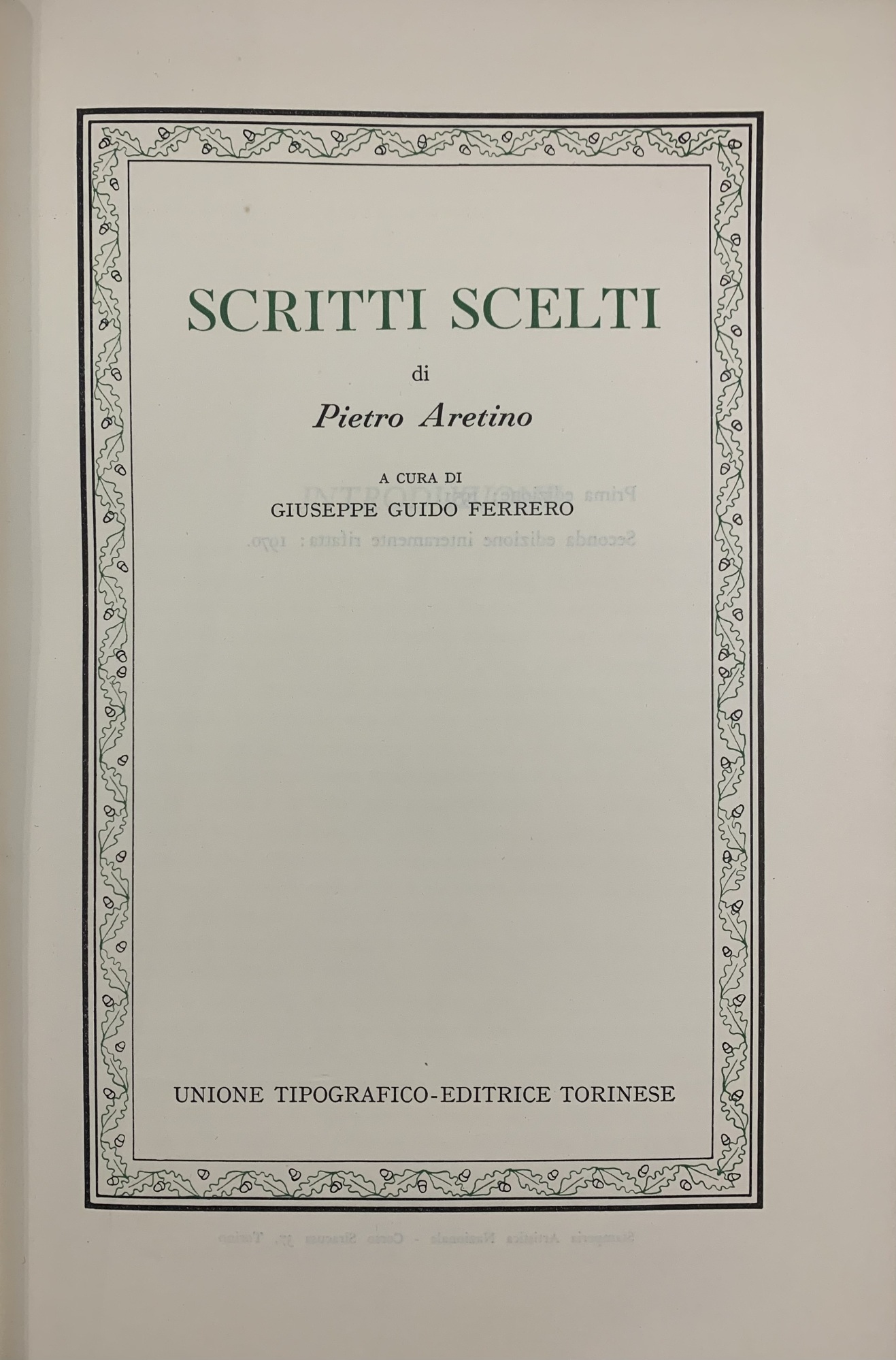 SCRITTI SCELTI