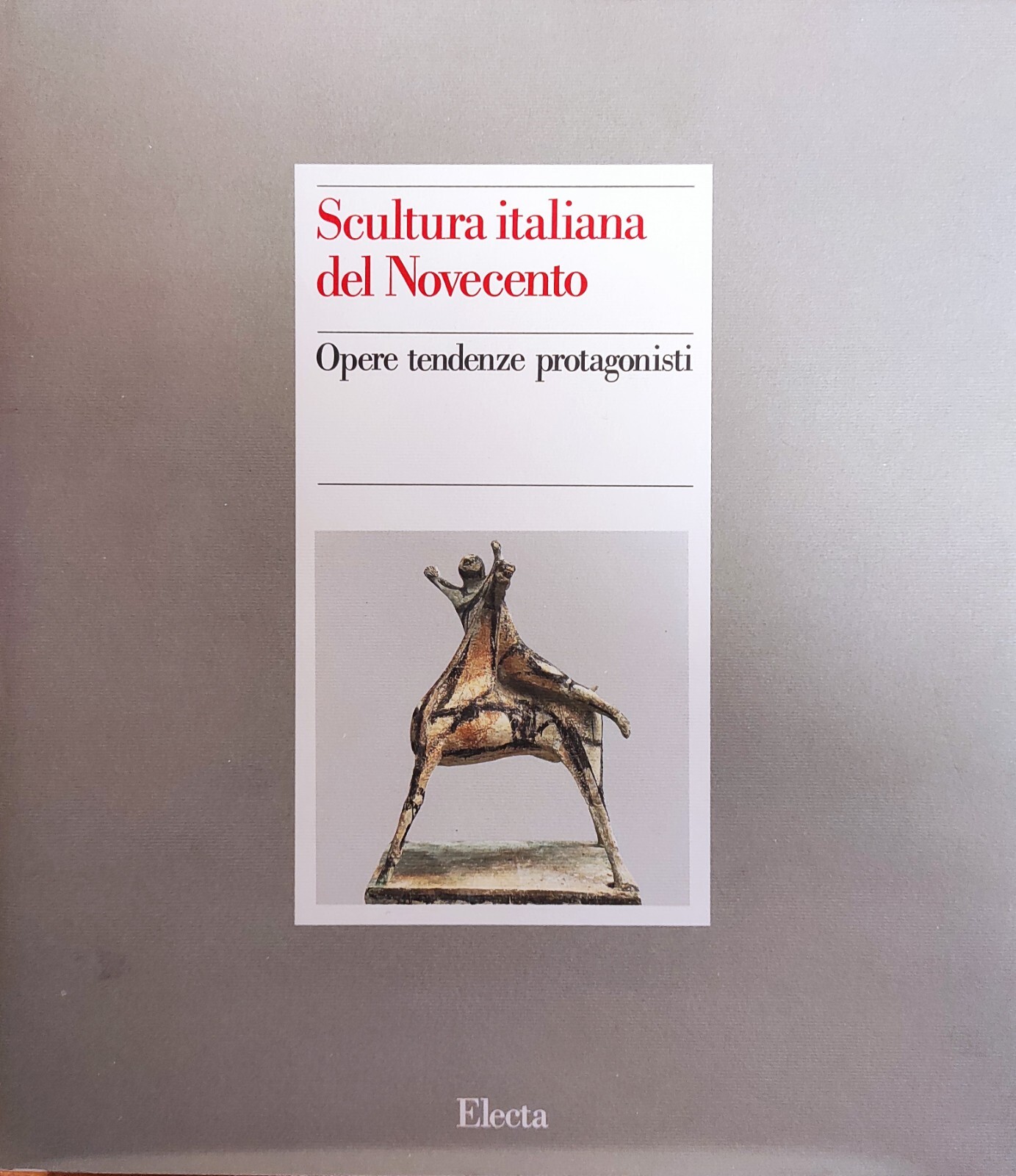 SCULTURA ITALIANA DEL NOVECENTO. OPERE TENDENZE PROTAGONISTI