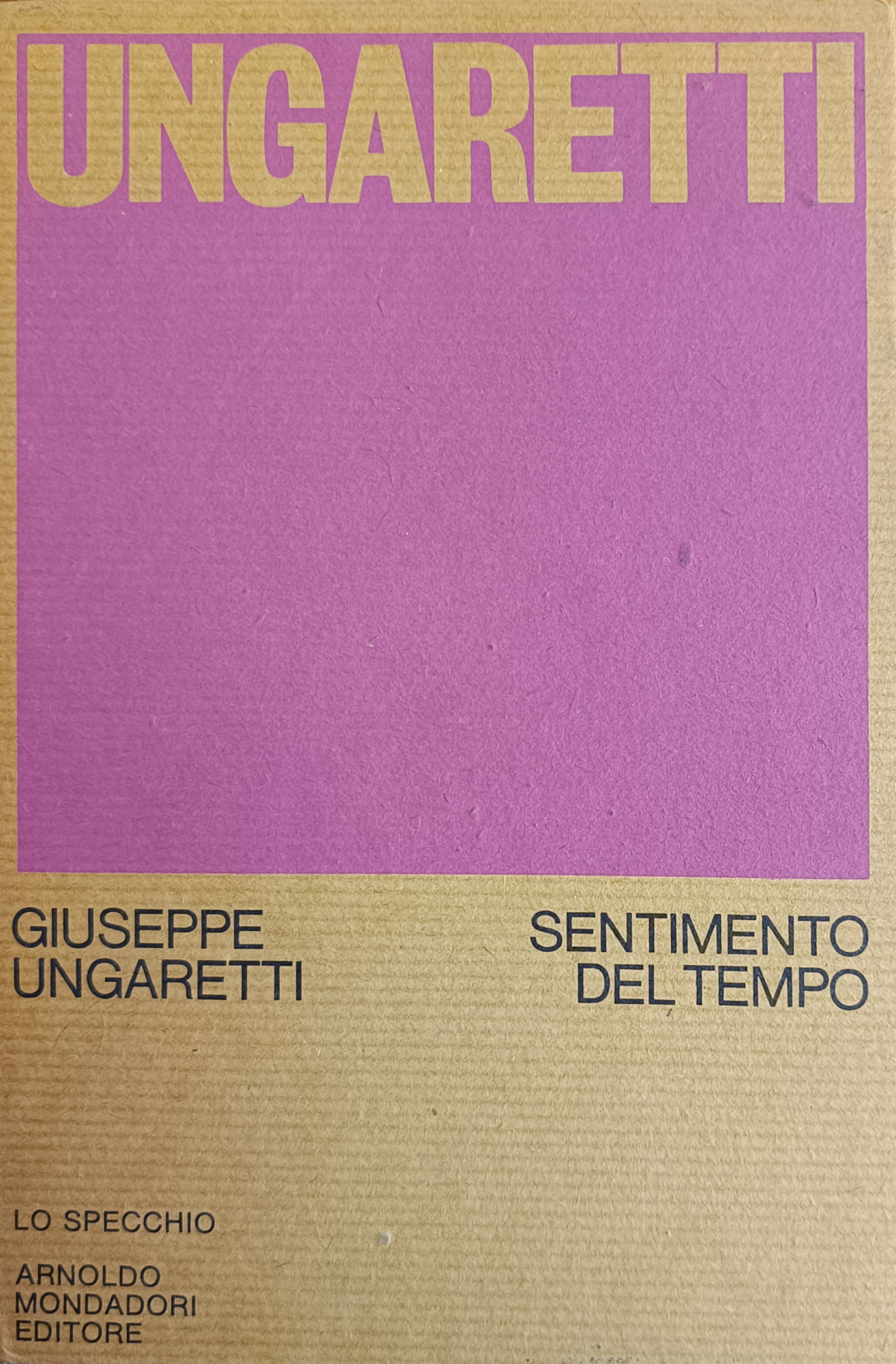 SENTIMENTO DEL TEMPO. 1919 - 1935
