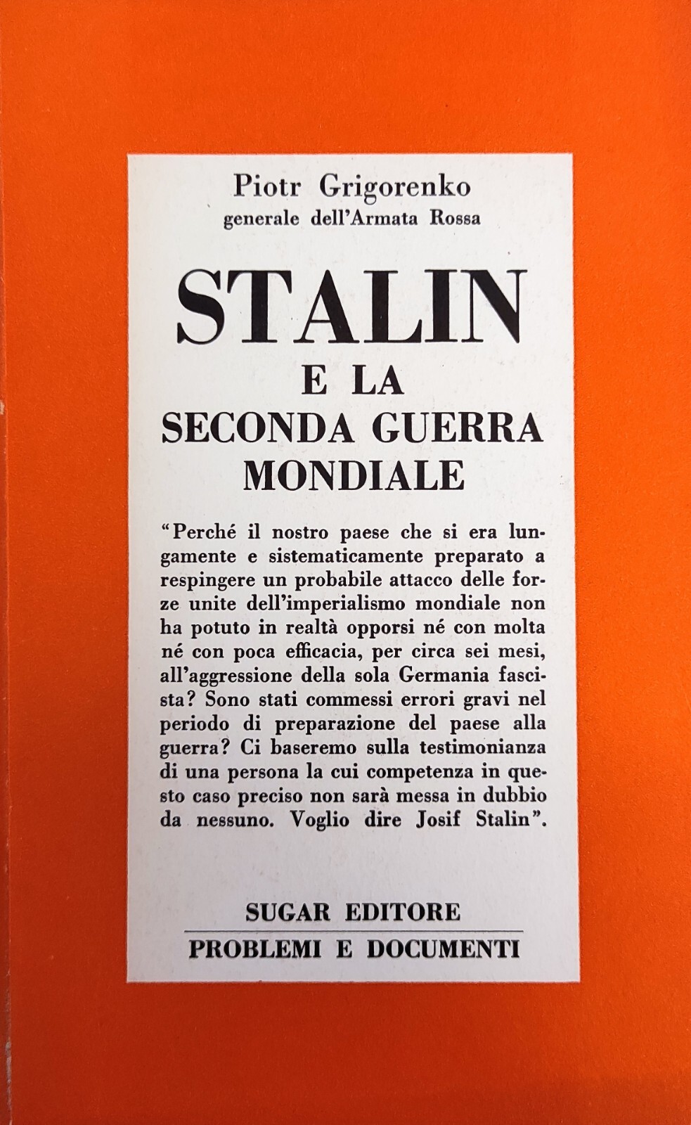 STALIN E LA SECONDA GUERRA MONDIALE