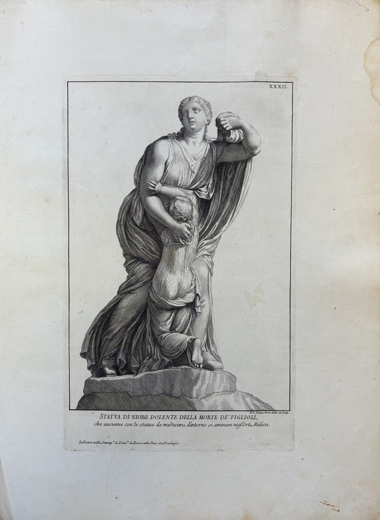 STATUA DI NIOBE DOLENTE DELLA MORTE DE' FIGLIOLI