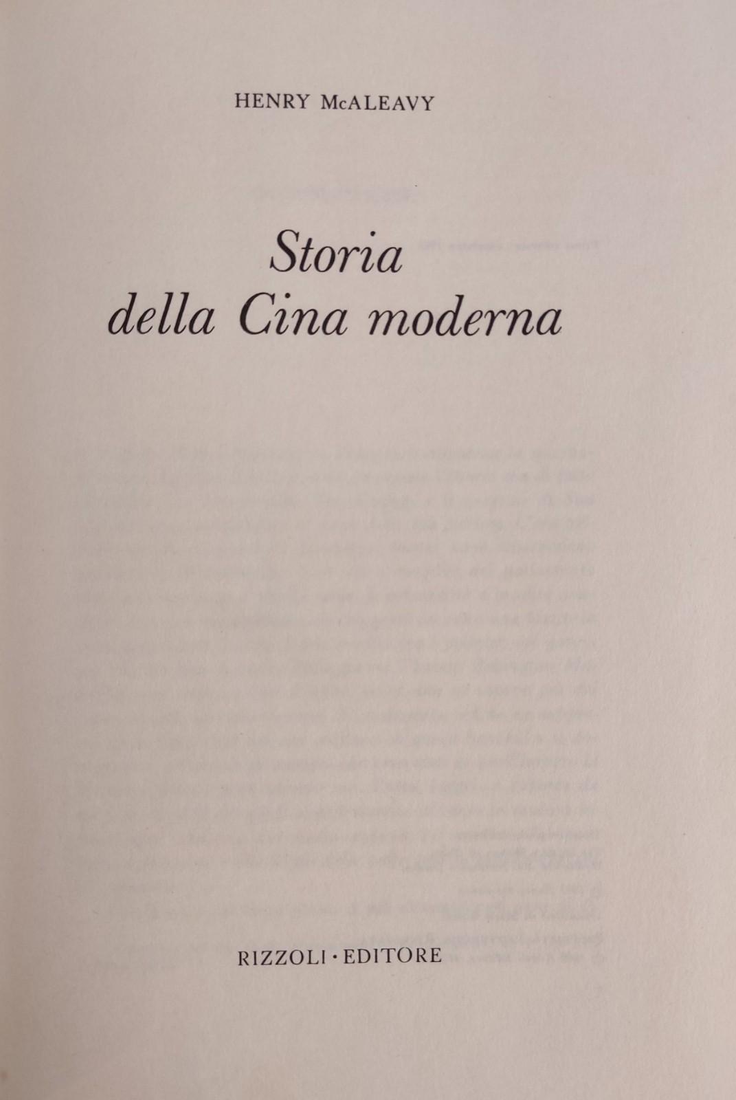 STORIA DELLA CINA MODERNA