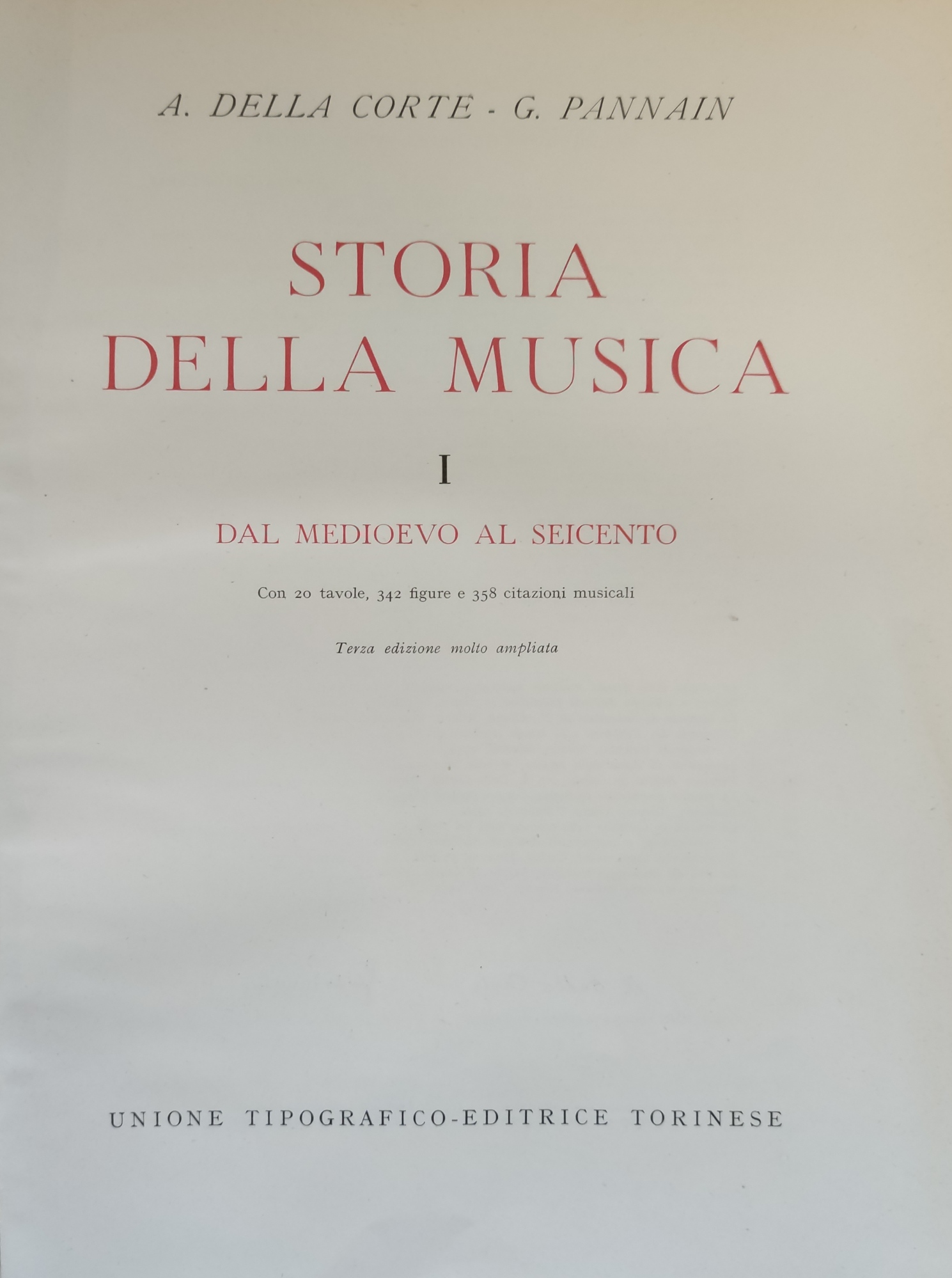 STORIA DELLA MUSICA