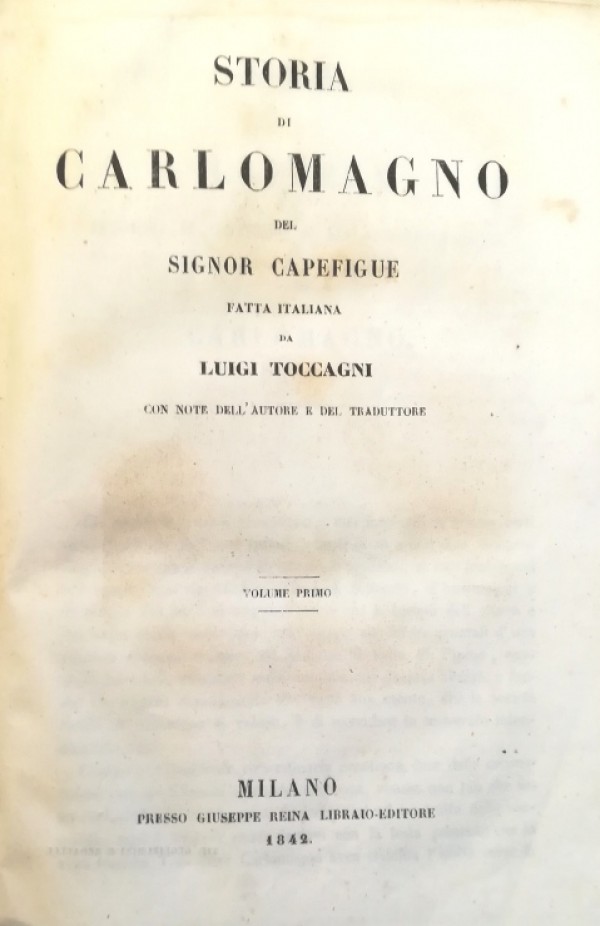 STORIA DI CARLOMAGNO DEL SIGNOR CAPEFIGUE
