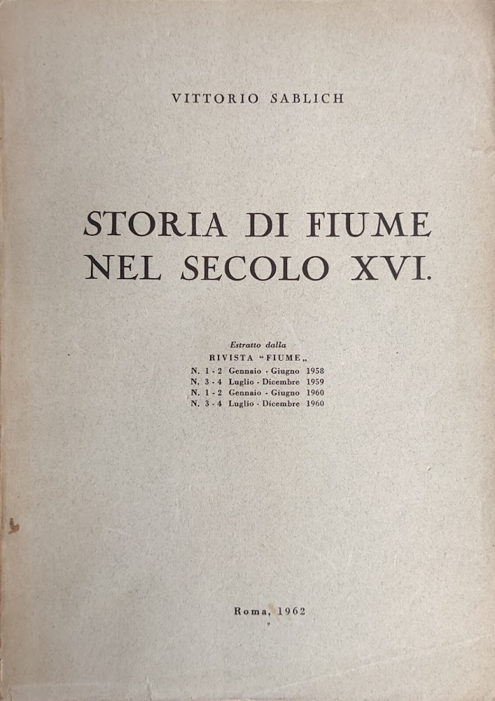 STORIA DI FIUME NEL XVI