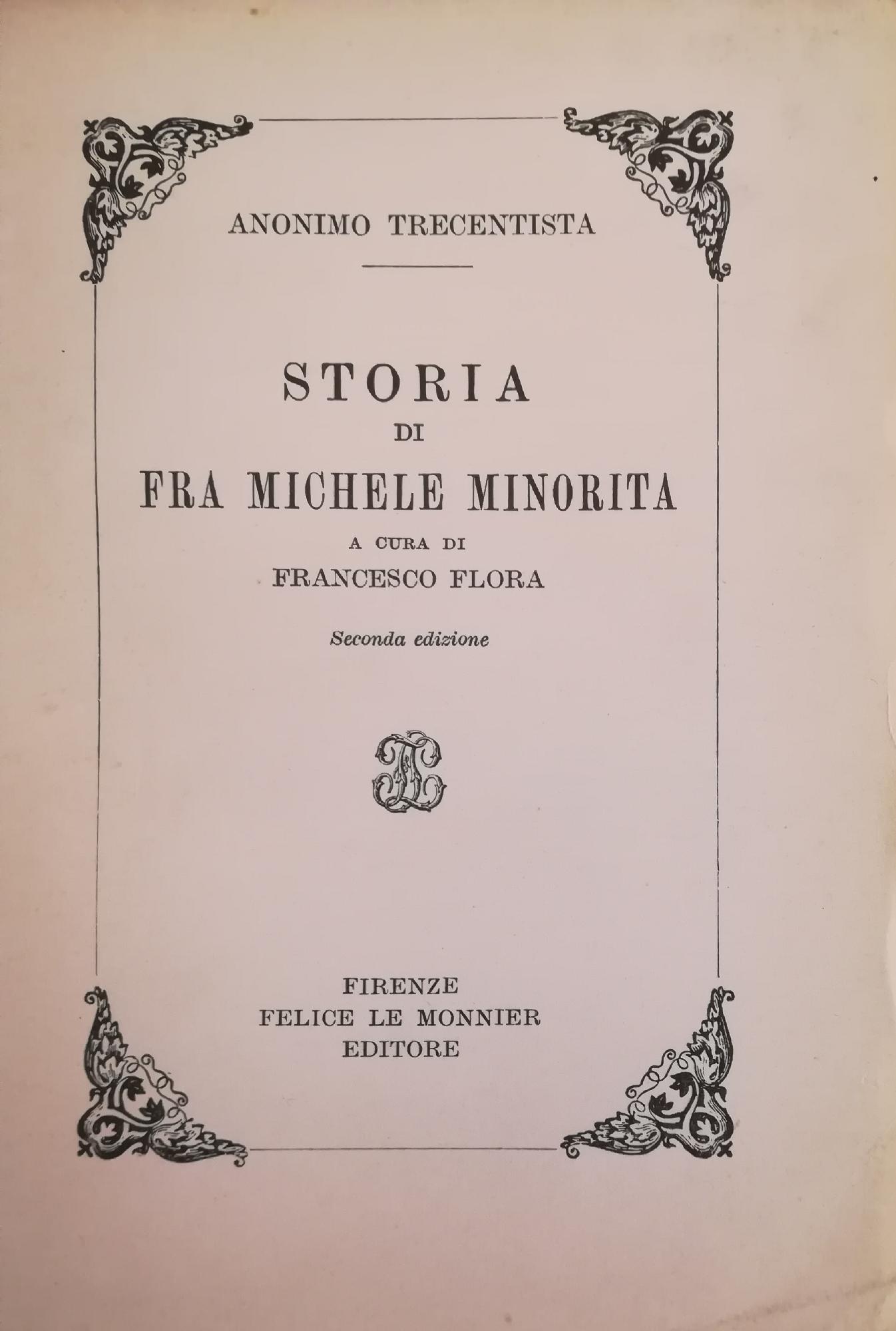STORIA DI FRA MICHELE MINORITA