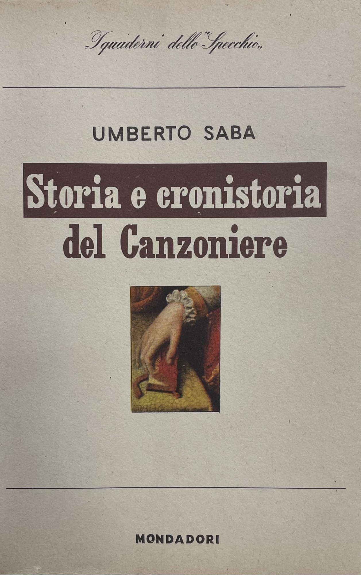 STORIA E CRONISTORIA DEL CANZONIERE