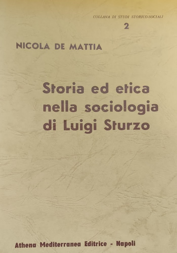 STORIA ED ETICA NELLA SOCIOLOGIA DI LUIGI STURZO