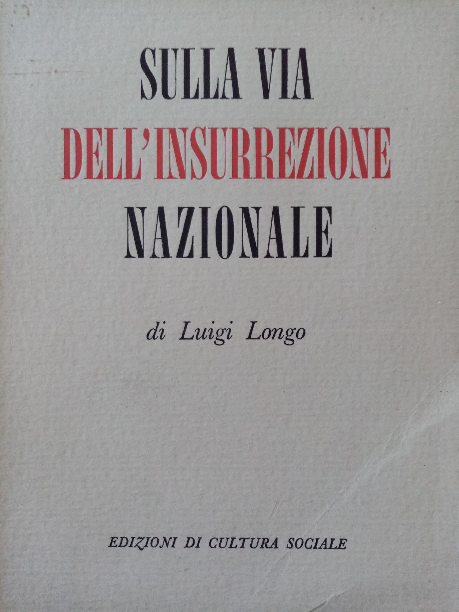 SULLA VIA DELL'INSURREZIONE NAZIONALE