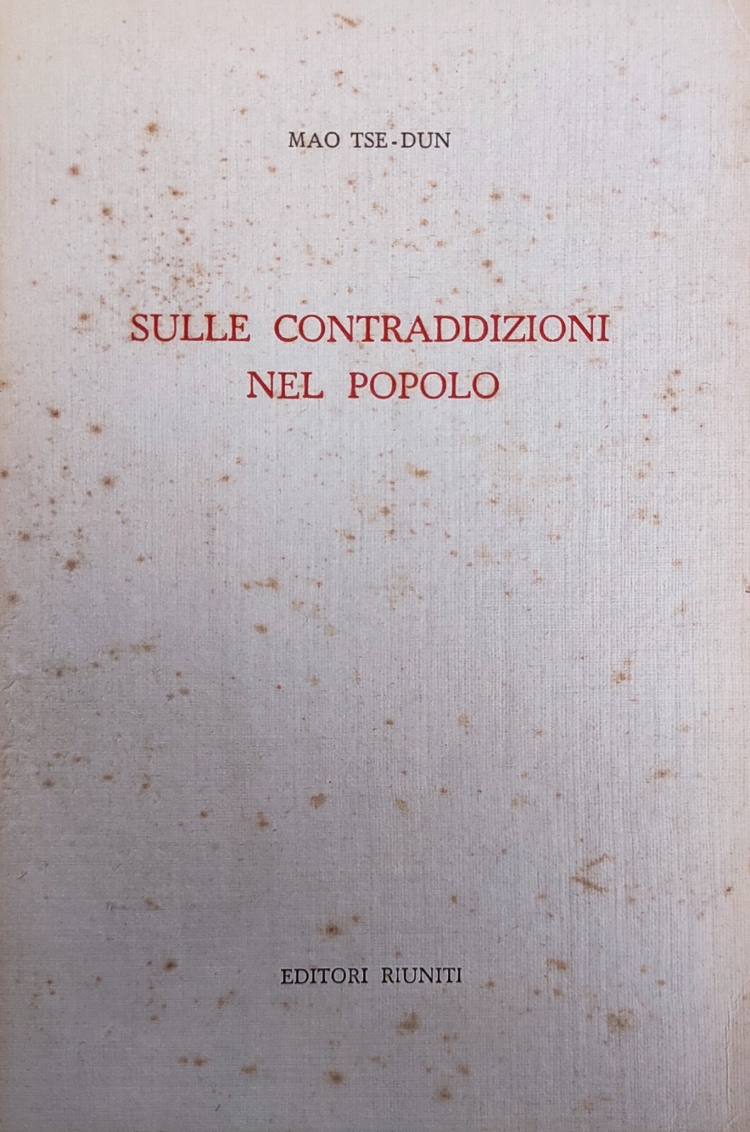 SULLE CONTRADDIZIONI NEL POPOLO