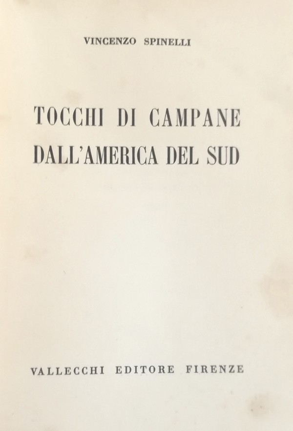 TOCCHI DI CAMPANE DALL'AMERICA DEL SUD