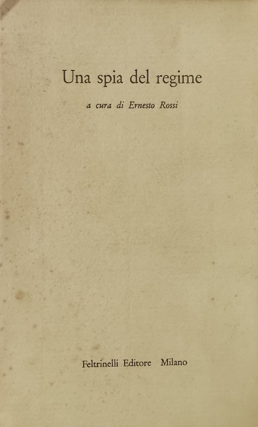 UNA SPIA DEL REGIME