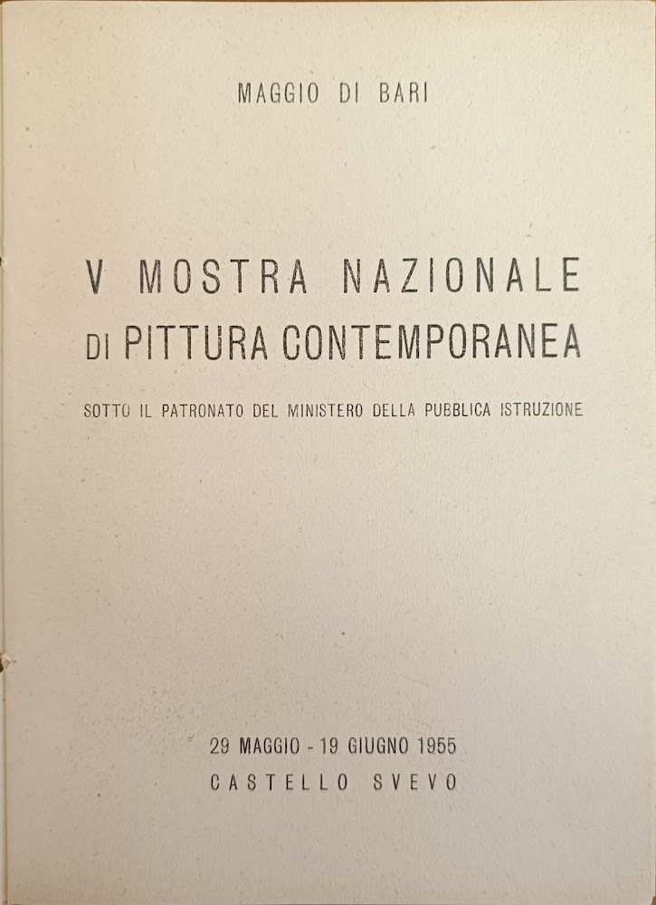 V MOSTRA NAZIONALE DI PITTURA CONTEMPORANEA