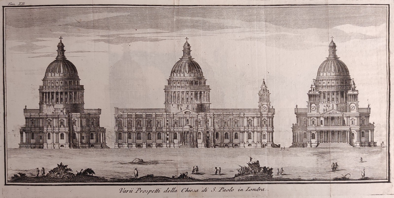 VARII PROSPETTI DELLA CHIESA DI S. PAOLO IN LONDRA