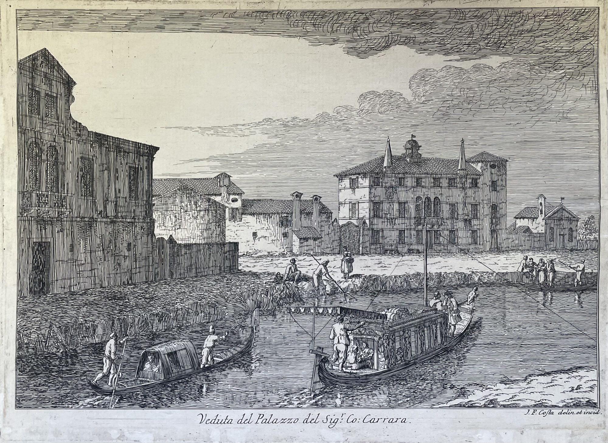 VEDUTA DEL PALAZZO DEL SIGNOR CARRARA: CO: CARRARA
