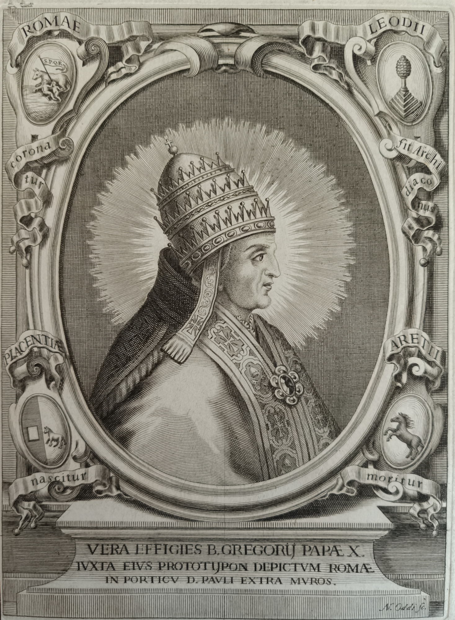 VERA EFFIGIES B. GREGORIJ PAPAE X