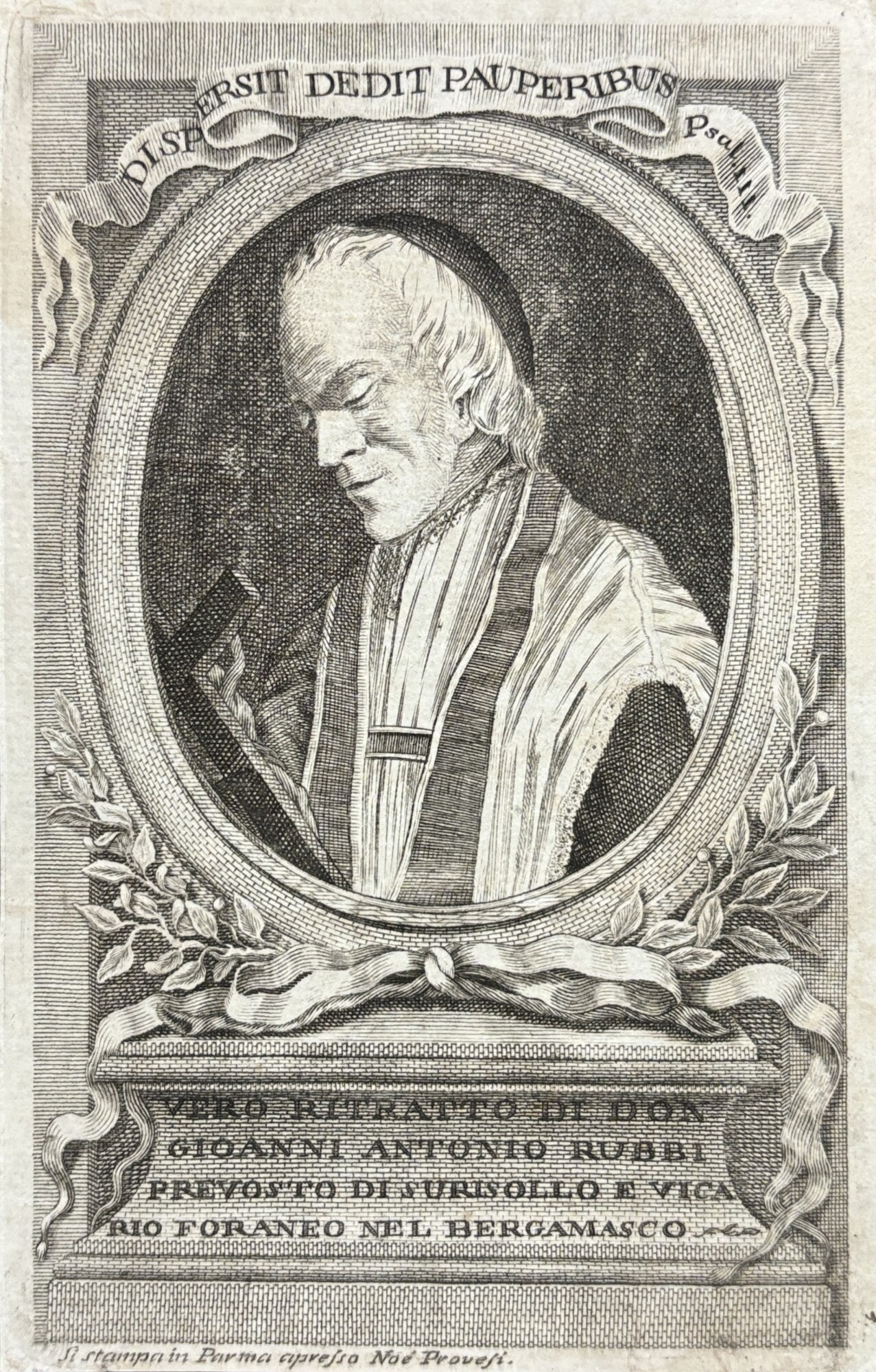 VERO RITRATTO DI DON GIOANNI ANTONIO RUBBI