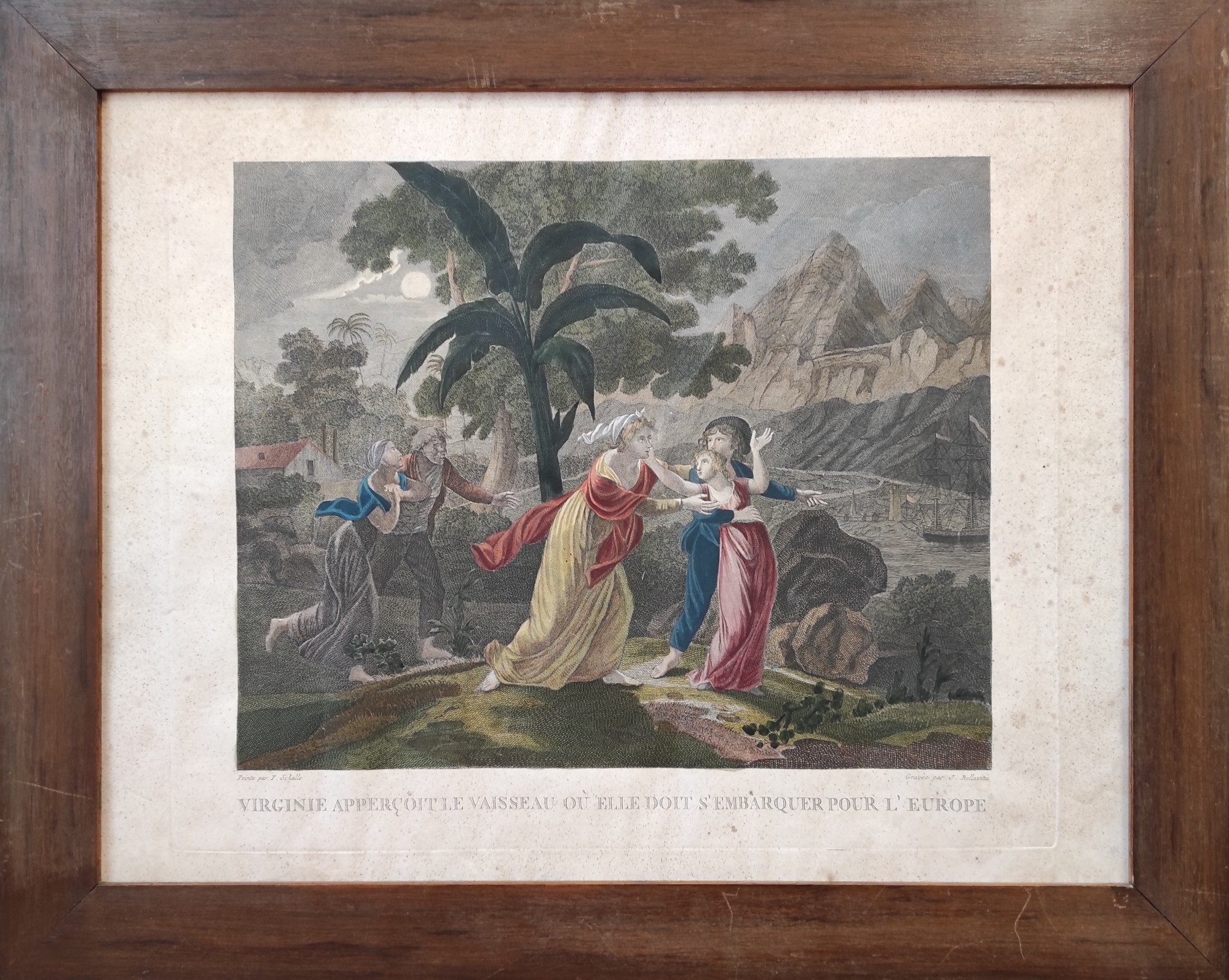 VIRGINIE APPERCOIT LE VAISSEAU OU ELLE DOIT S'EMBARQUER POUR L'EUROPE