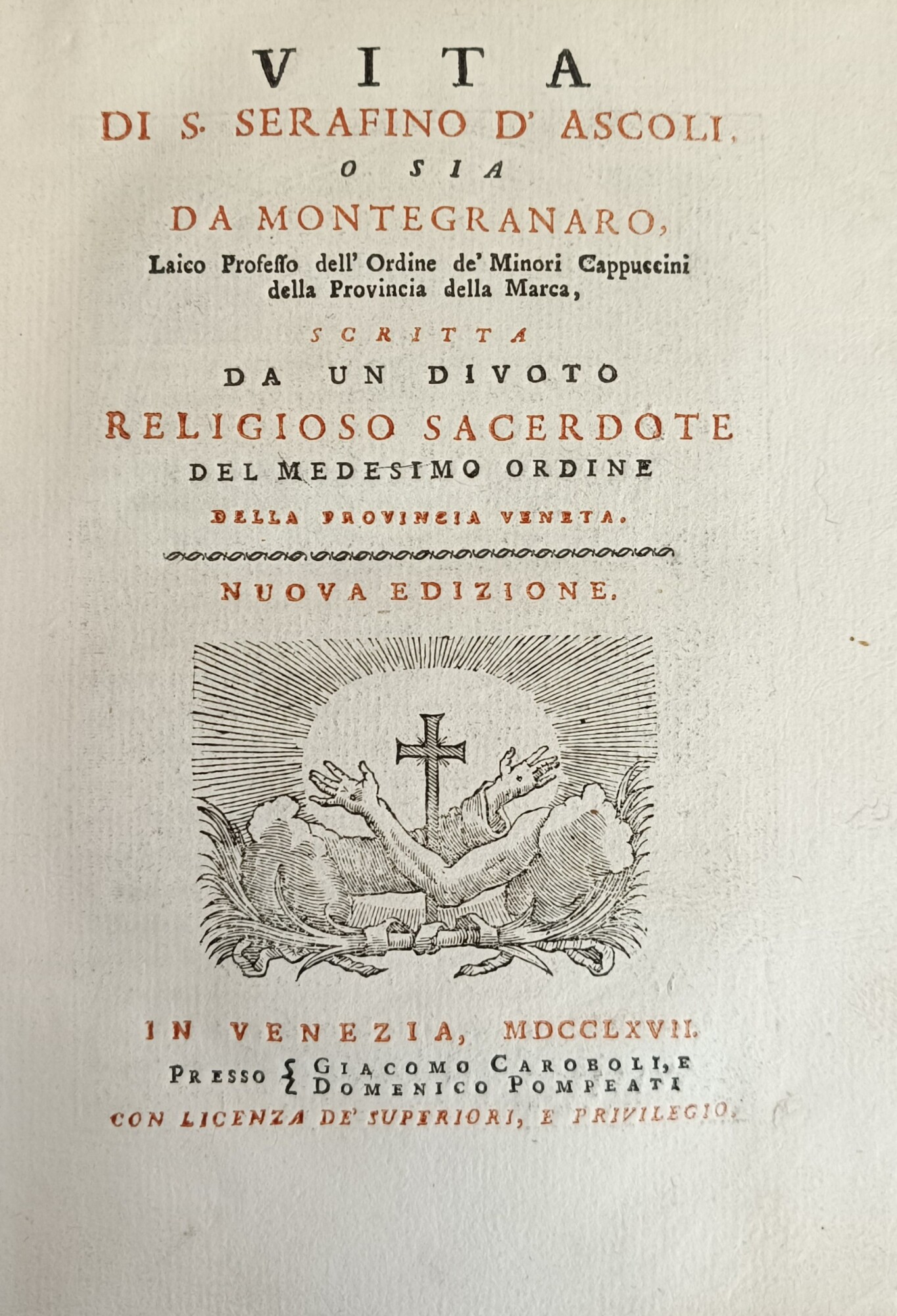 VITA DI S. SERAFINO D'ASCOLI, O SIA DA MONTEGRANARO