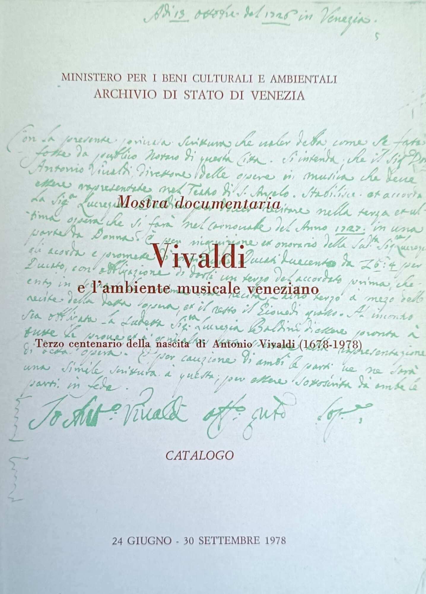 VIVALDI E L'AMBIENTE VENEZIANO