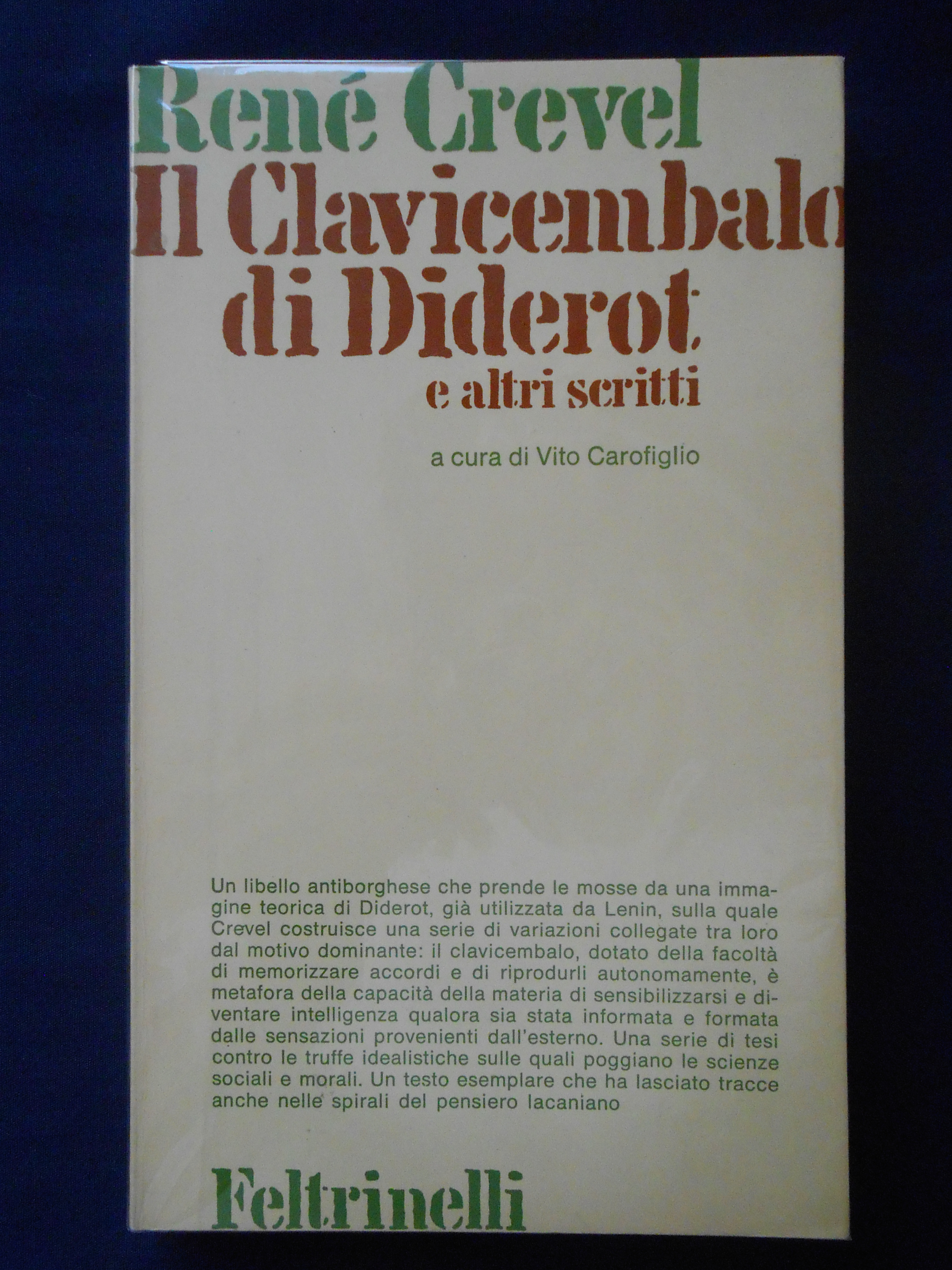 CLAVICEMBALO DI DIDEROT E ALTRI SCRITTI