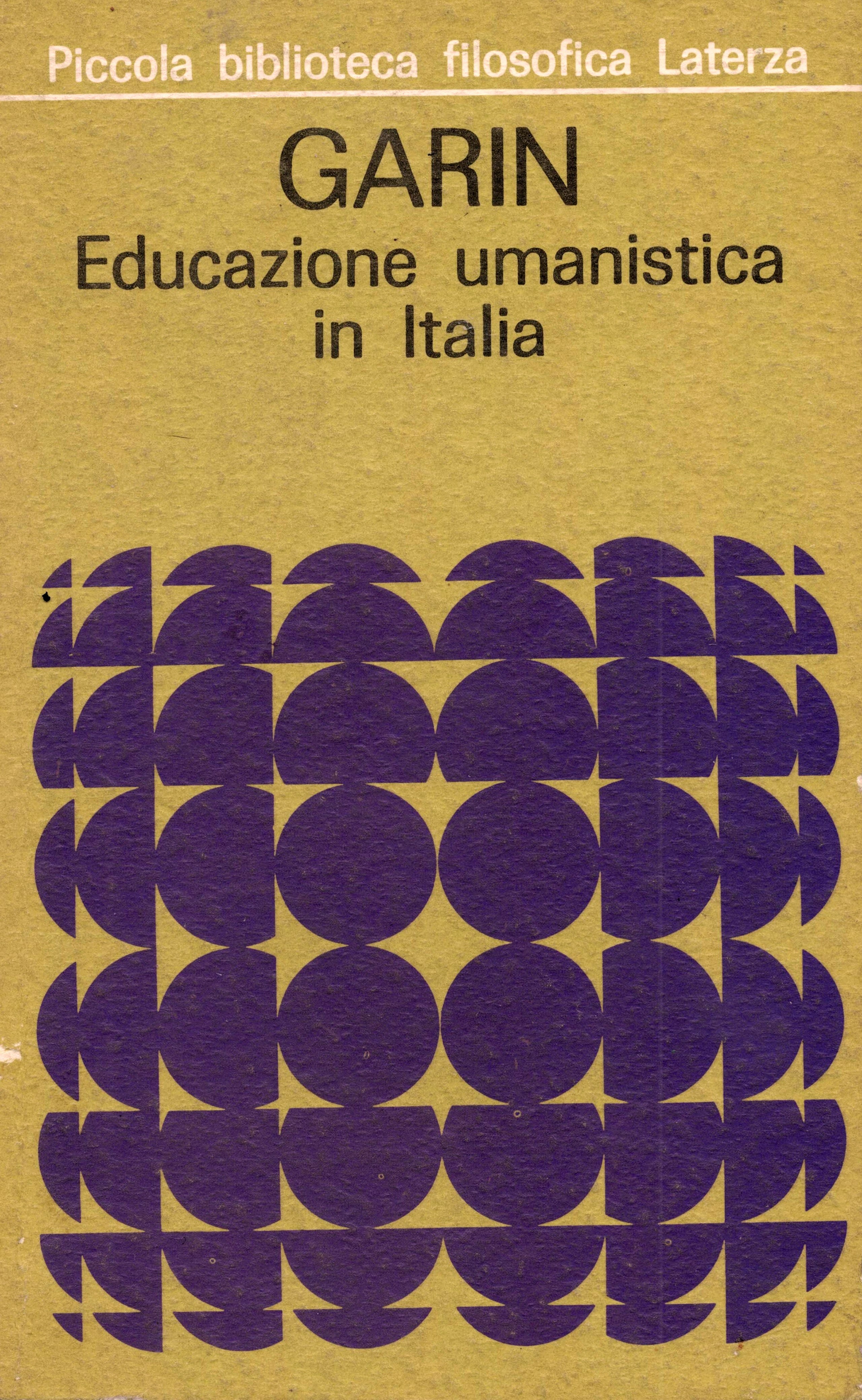 EDUCAZIONE UMANISTICA IN ITALIA